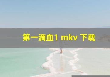 第一滴血1 mkv 下载